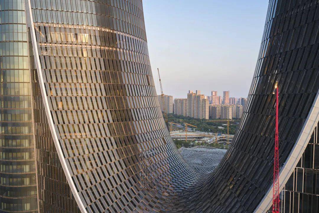 长三角最高双塔建筑、杭州第一高楼——杭州之门竣工_设计_城市_塔楼