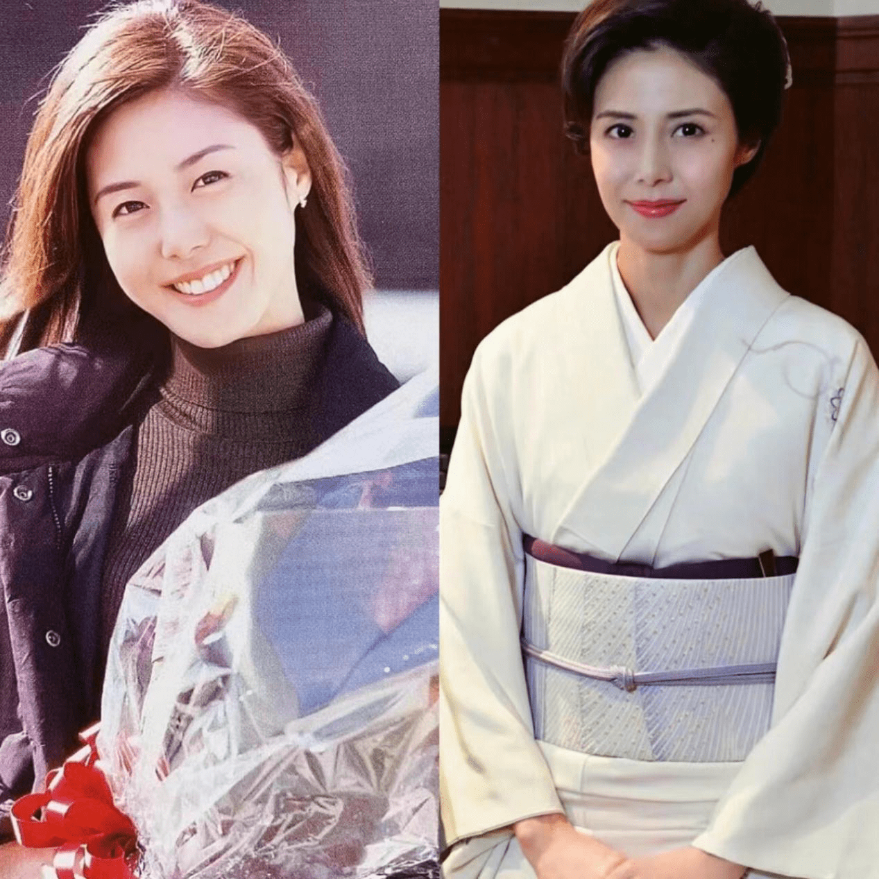 48岁松岛菜菜子才是耐老界的扛把子,端庄秀丽,二十多年一点没老_气质