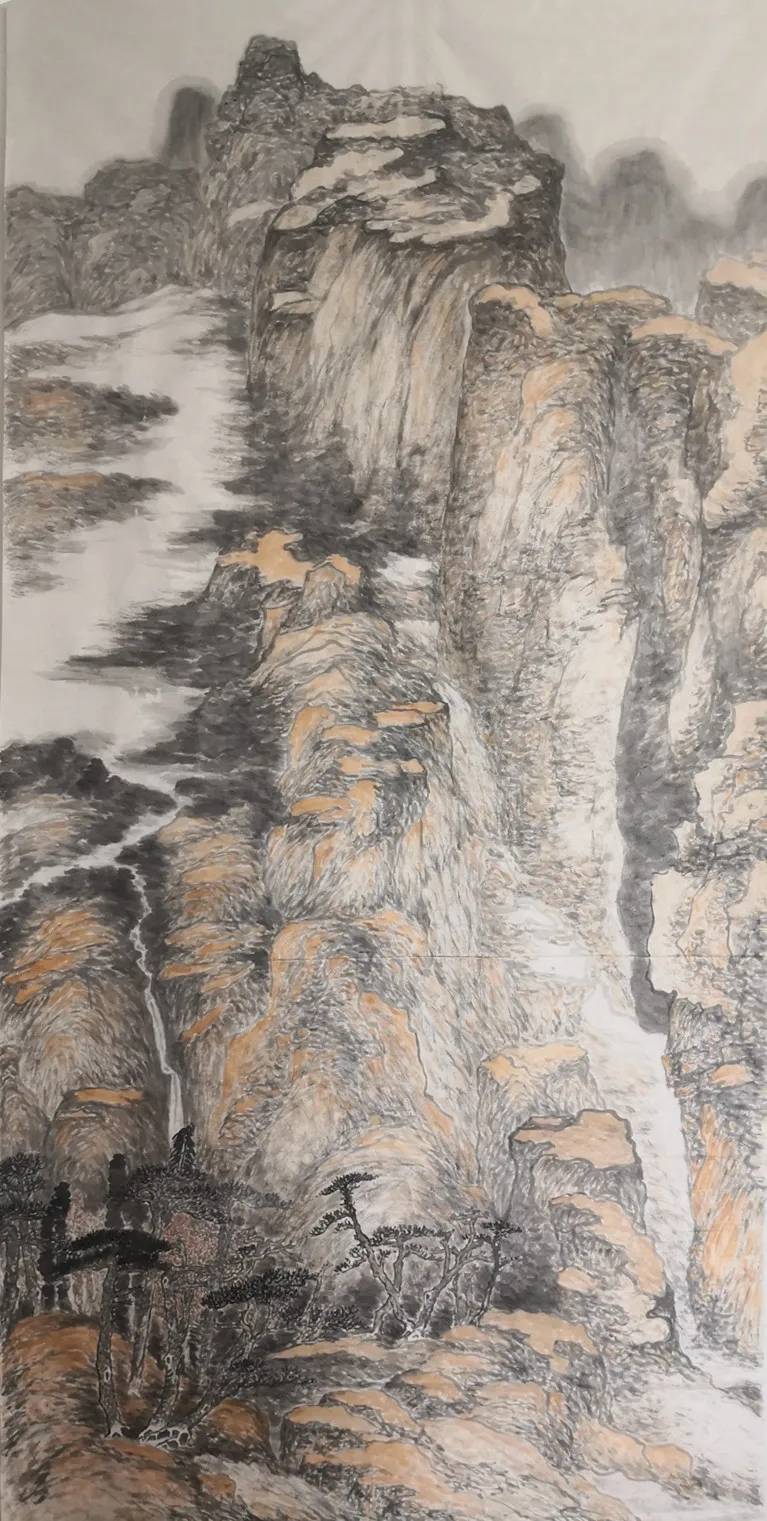 著名山水画家周永_传统_色彩_作品