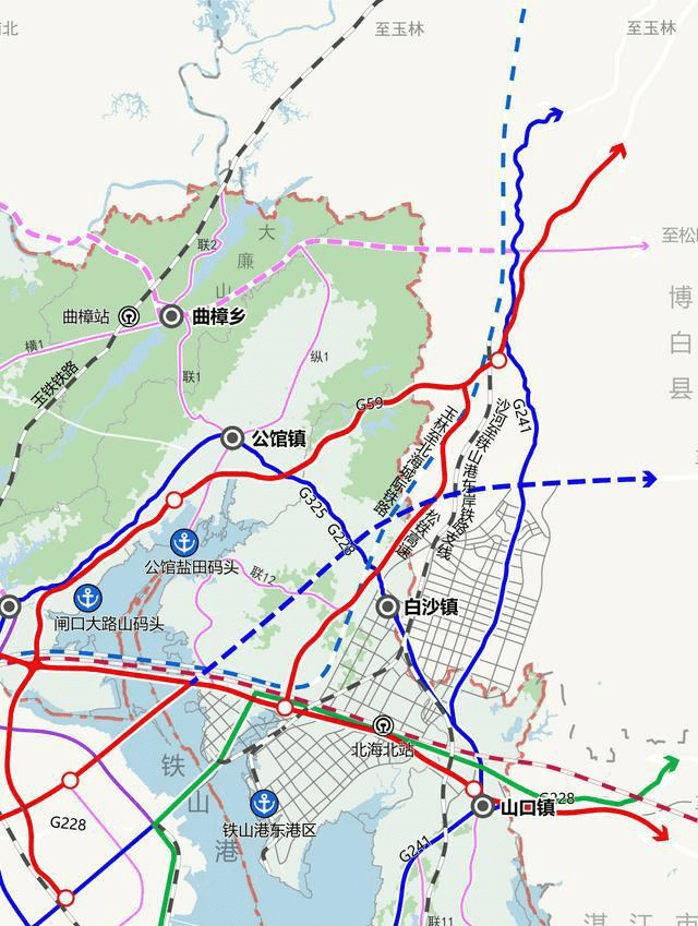沙河至铁山港东岸铁路支线也是广西第一条以ppp模式建设的铁路,由中国