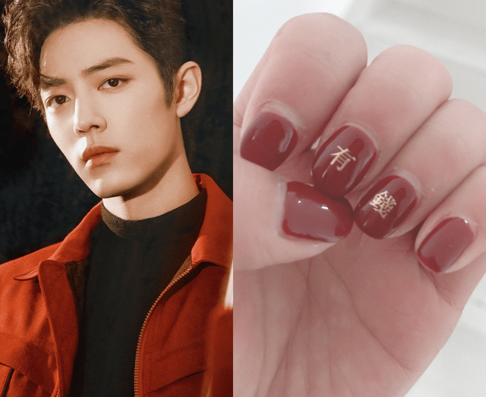 有种"变美"叫爱豆美甲应援,千玺直接,王一博可爱,肖战的很实在_明星