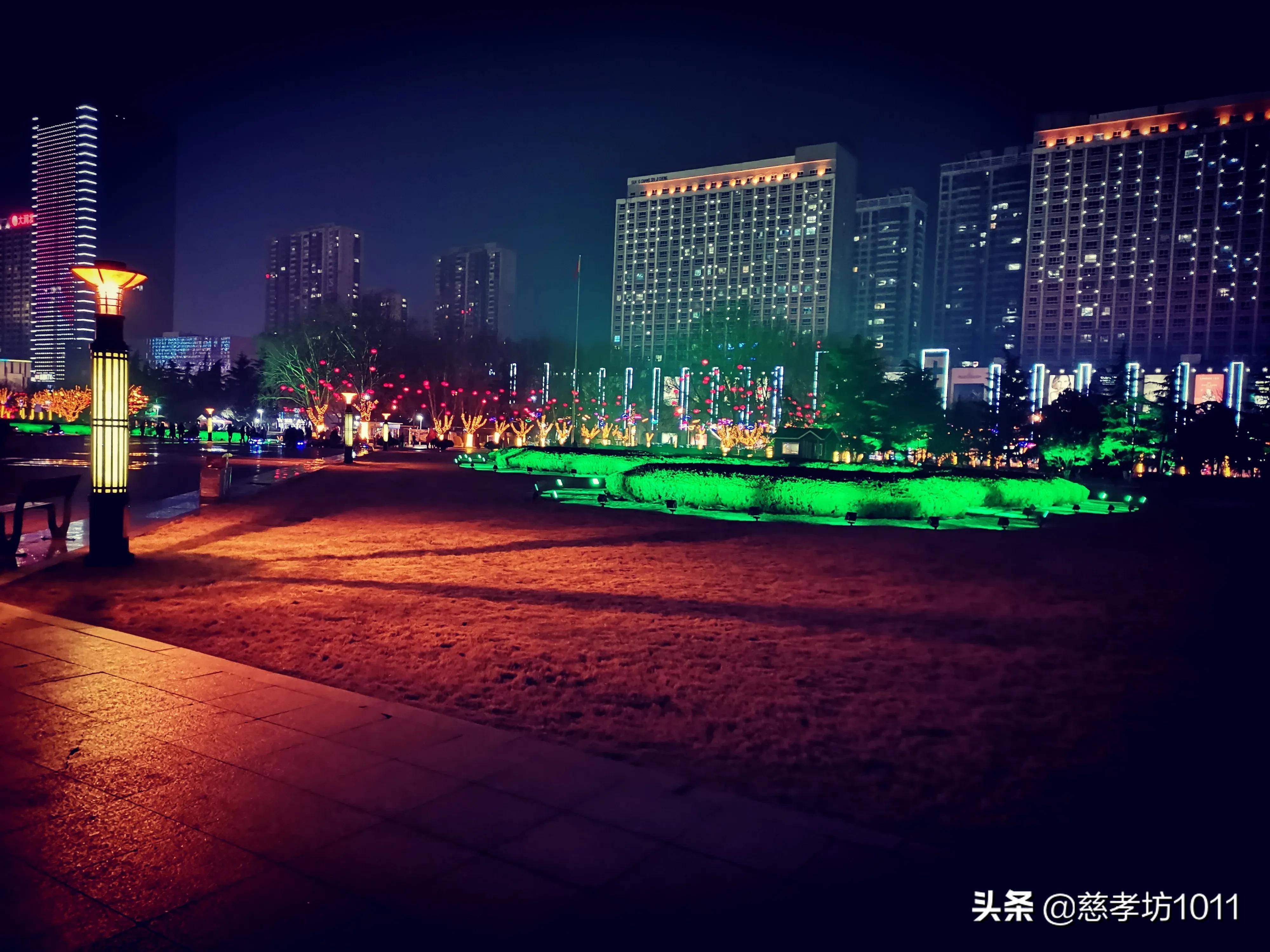 临沂手机拍摄的夜景图片