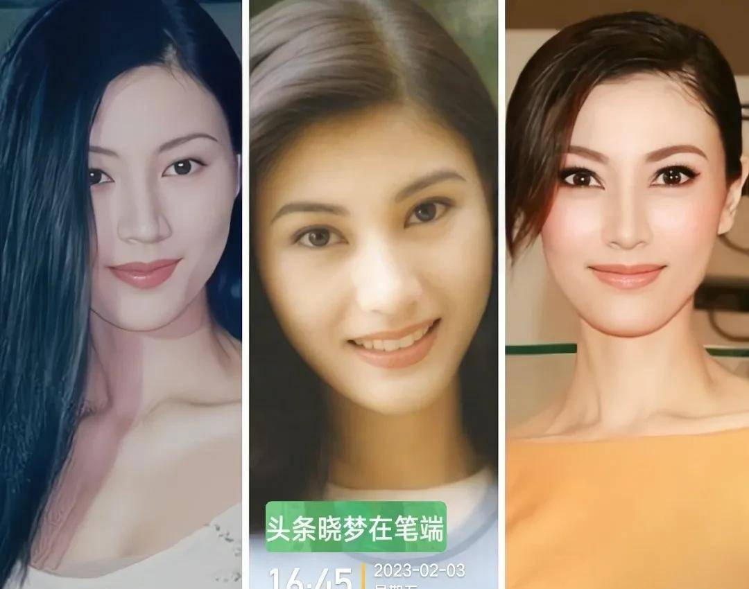 很多人说曾黎的美中不足就是脸太长了,其实李嘉欣也是长脸,但是不影响
