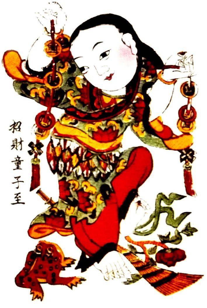 道教或是民间神仙以及他的神称中去考察从相关的一些年画形象和神仙