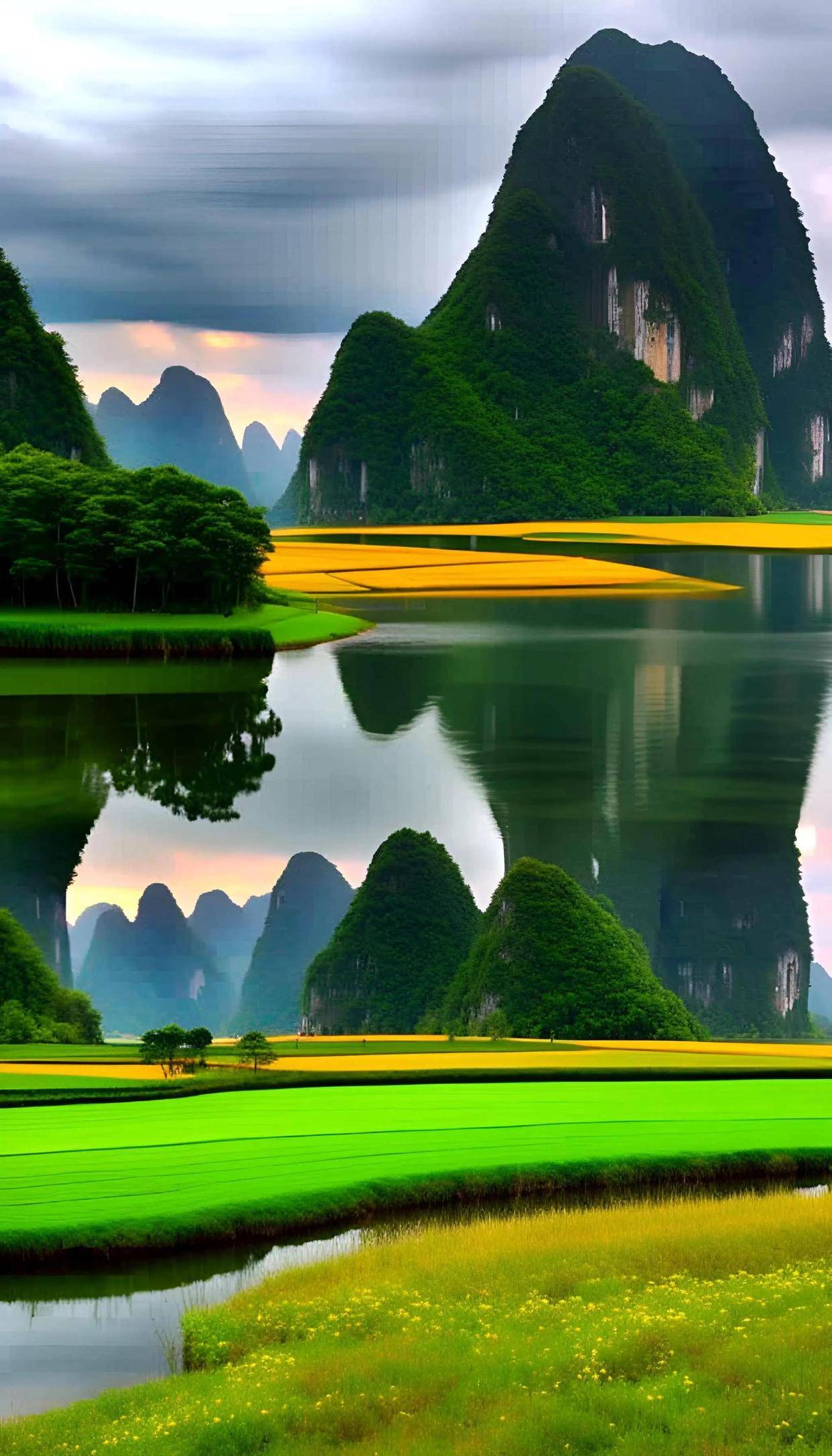 桂林山水是不是自带滤镜这也太美了_漓江_阳朔_景点