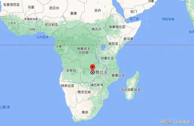 赞比亚地图中文版高清图片