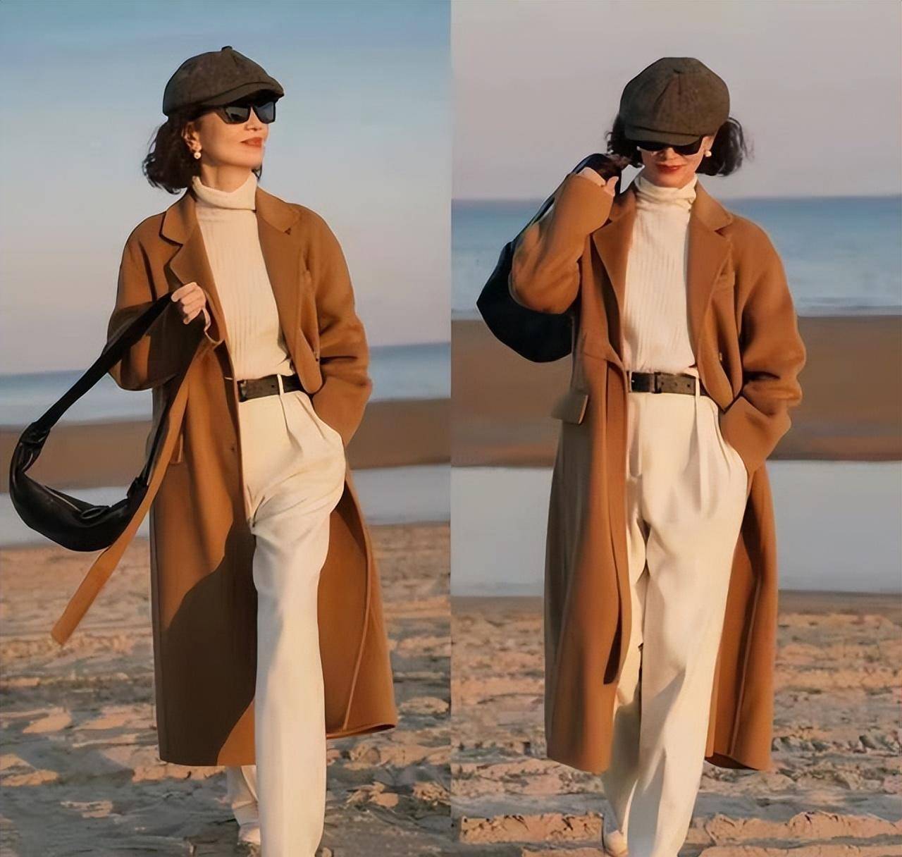 初春流行"大地色系"穿搭,60 女性们出门这样穿,时髦有魅力