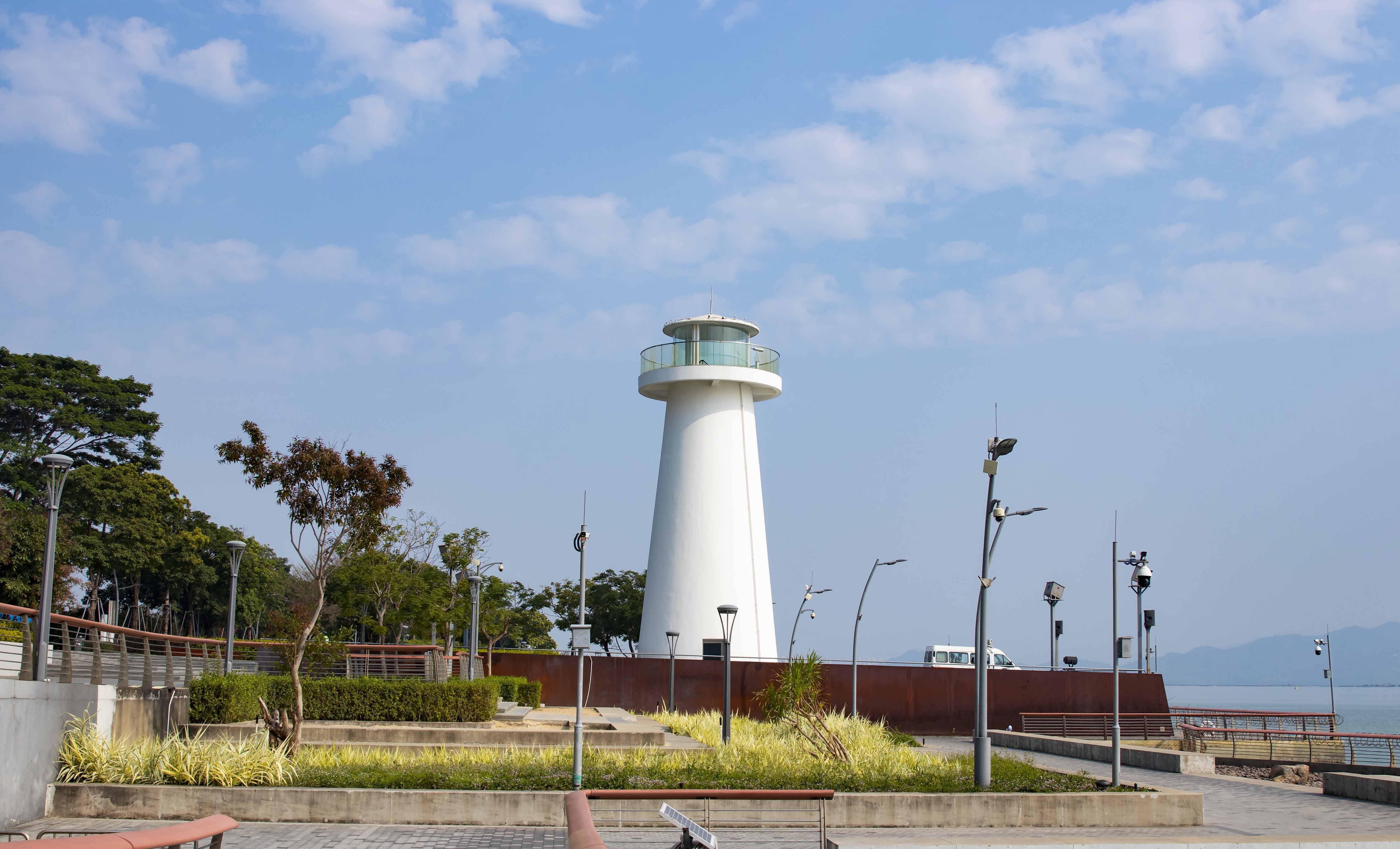 二月的深圳湾公园,惠风和畅,景色怡人_蛇口_长廊_白鹭