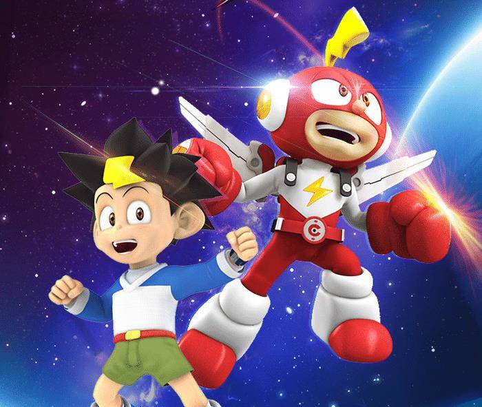 在那几年,未来世界和机器人的体裁还是非常火的,电击小子无论画风还是