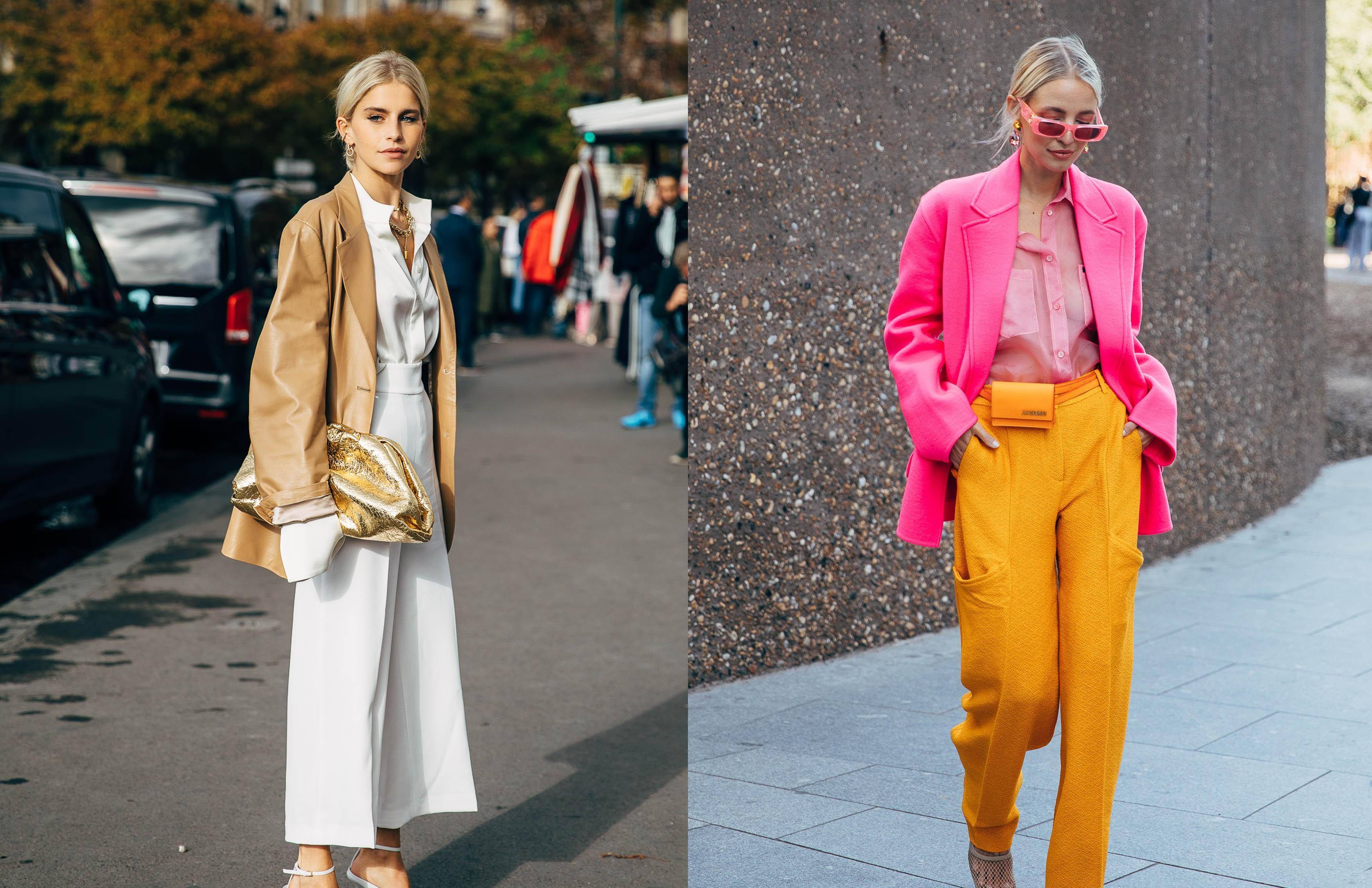 咖色也是不错的穿搭,搭配冷暖色都可以,不过主选还是暖色调组合,颜色