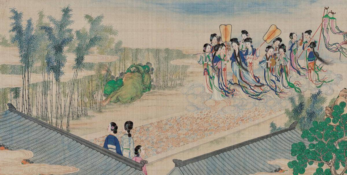 白雪红梅,相映成辉,从《红楼梦》雪梅图探析薛宝琴,邢岫烟形象_曹雪芹