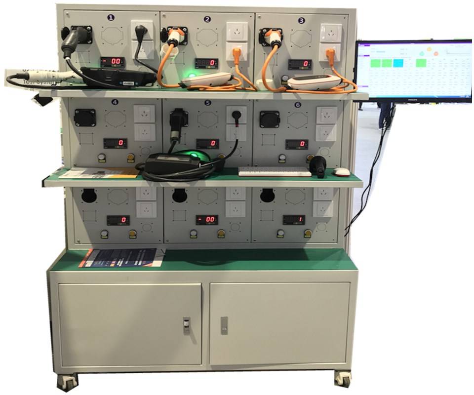 便携式交流充电桩老化测试架,交流充电桩成品出厂检测设备,交流充电