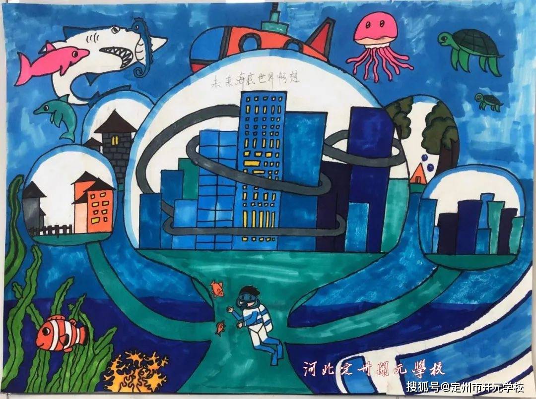 科技筑梦,创新成长——我校开展科技创新绘画作品展示活动_未来_科学