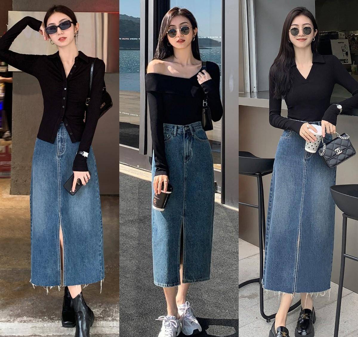 今年秋天,穿半身裙搭配这几件上衣,气质又显瘦,适合30岁女人