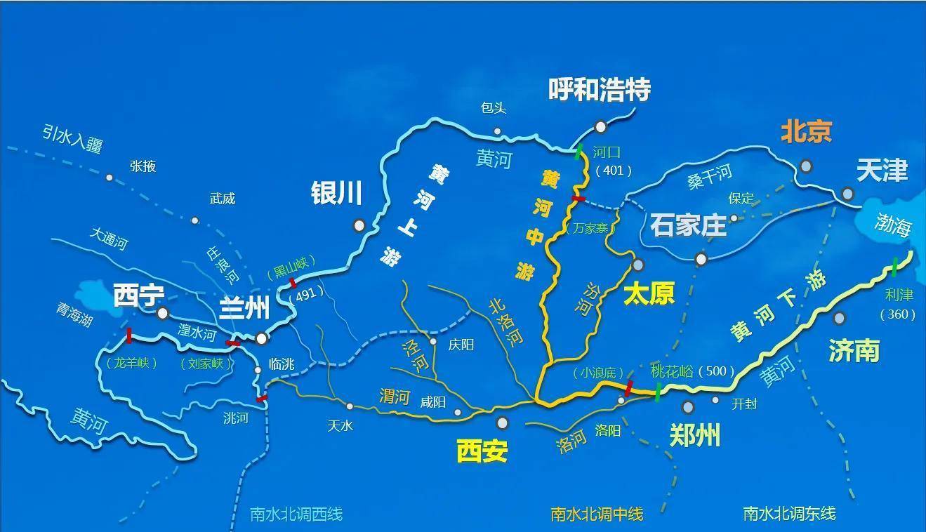 自三峡引江水至小浪底替换黄河,自甘肃西引黄河去新疆时代来临_调水