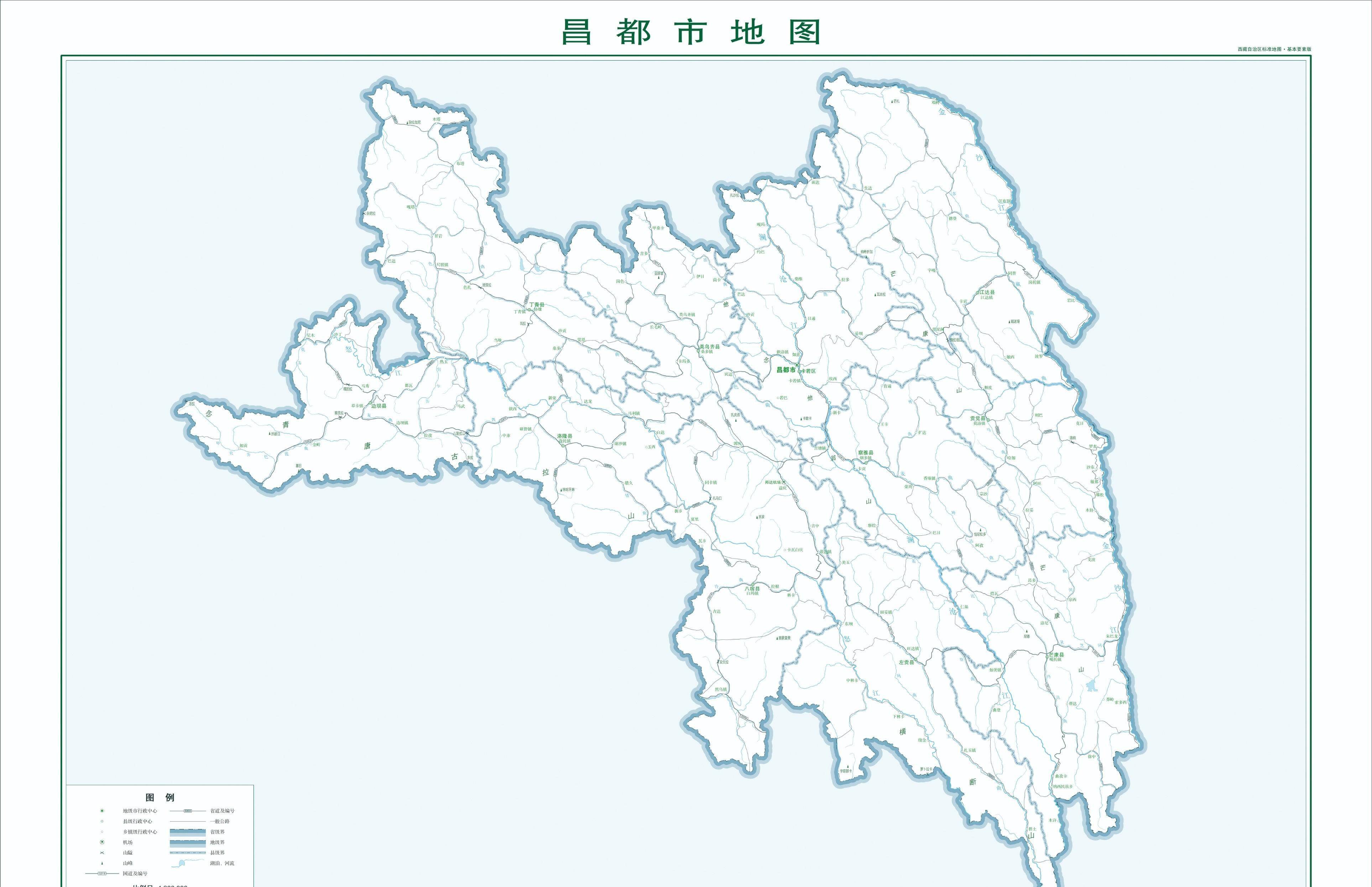 岗巴县地图详细图片