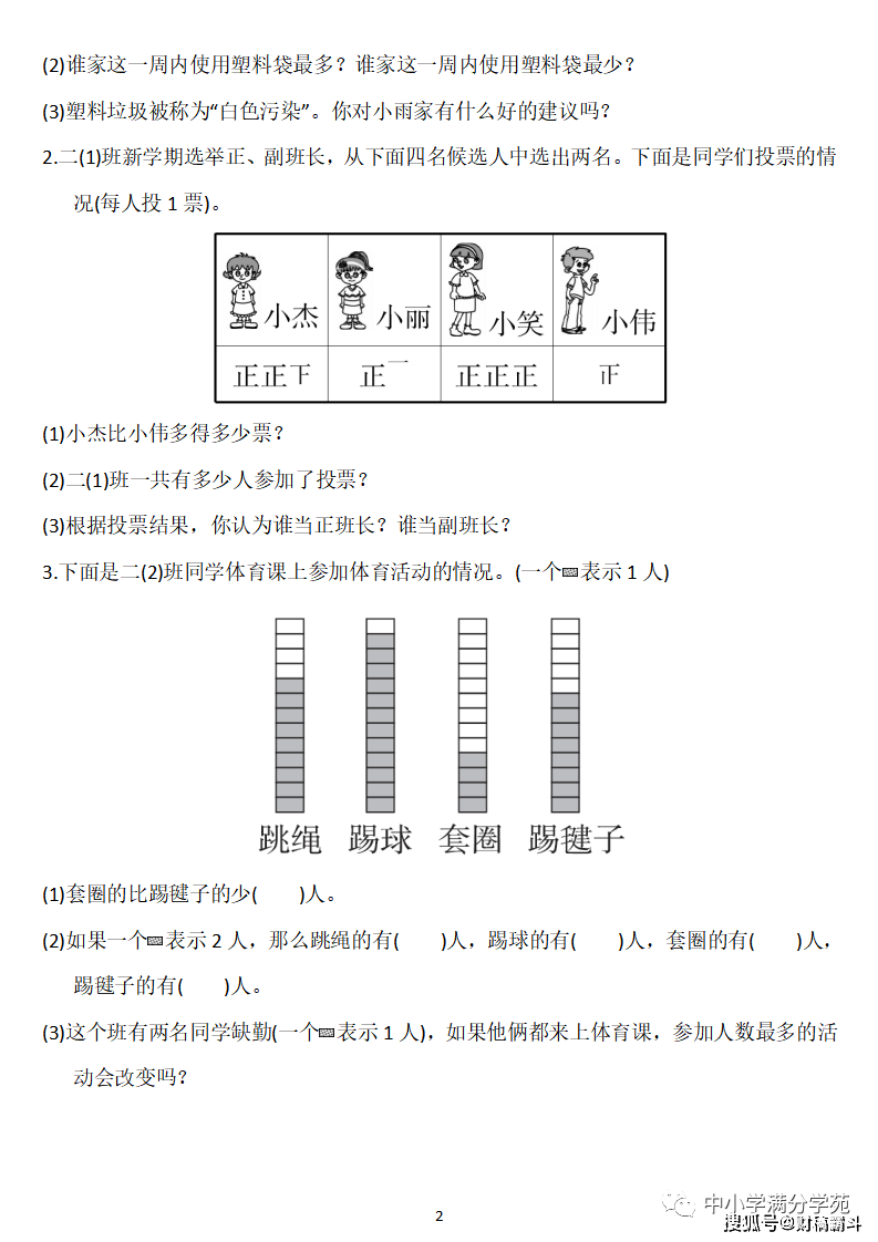 二年级数学下册：第一单位检测卷5套+谜底，典范、全面，可下载！