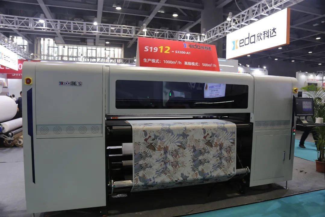 众多数码印花机品牌使用爱普生s3200打印头亮相广州展_生产_搭载_纺织