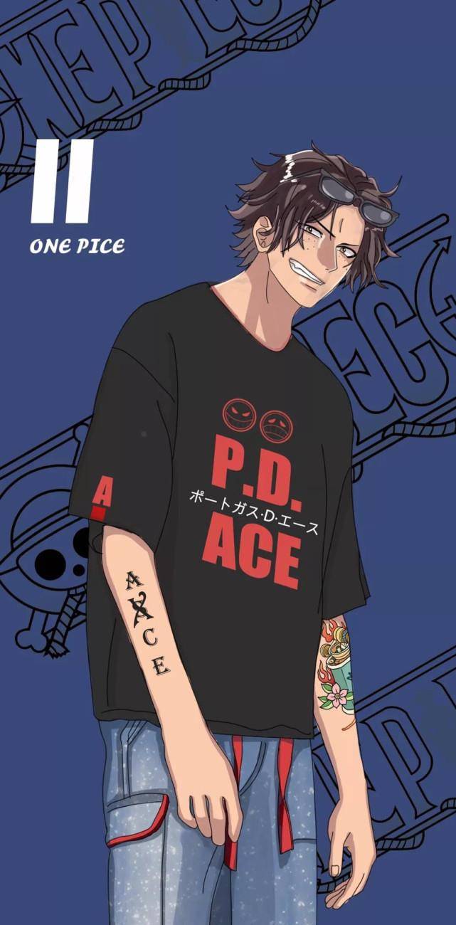 海贼王:当海贼穿上潮牌后,索隆帅呆了,艾斯酷毙了,她简直无法比喻了!