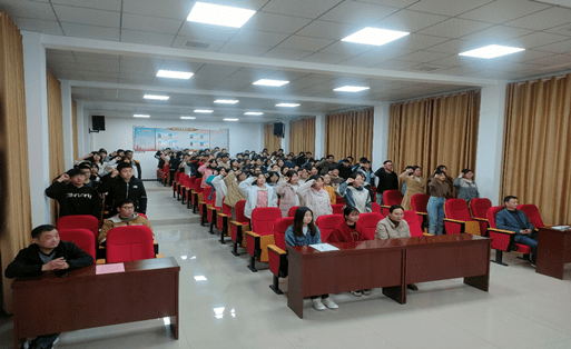 湖北英山县三门河中学召开中考"百日誓师"大会_初三_全体师生_年级