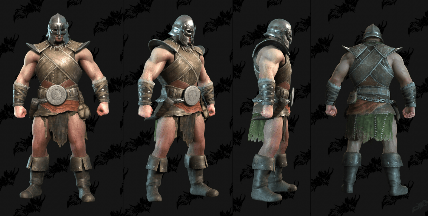 《暗黑破坏神4》男性野蛮人装备模型预览_职业_来自_体力