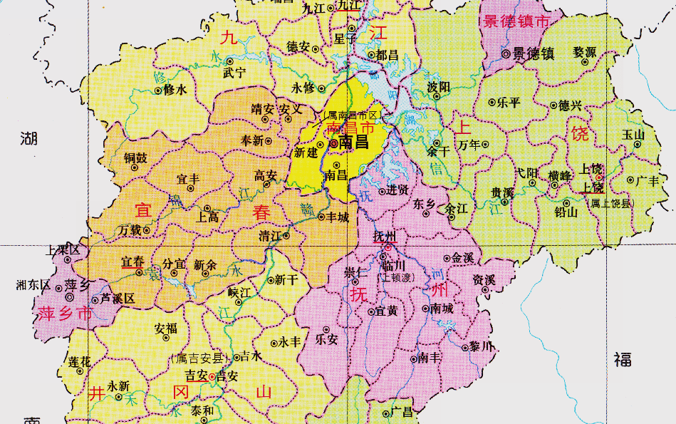 南昌市区域划分图2020图片