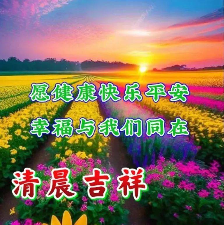 9张有创意的早安早上好图片带字带祝福语 2023春日新版早上好问候祝福