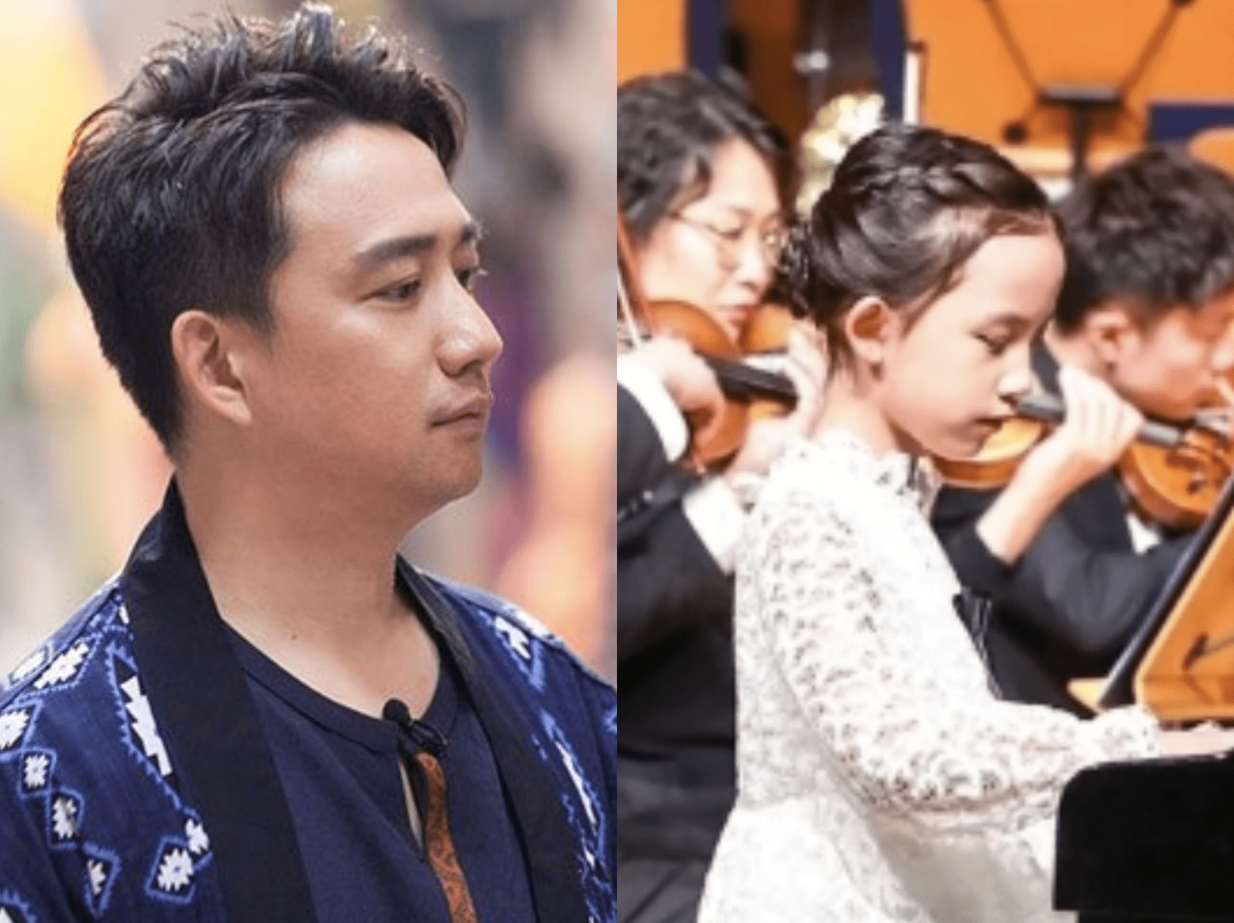 孙莉陪小女儿钢琴演出被偶遇 妹妹获专业乐团伴奏 气质出众像黄磊