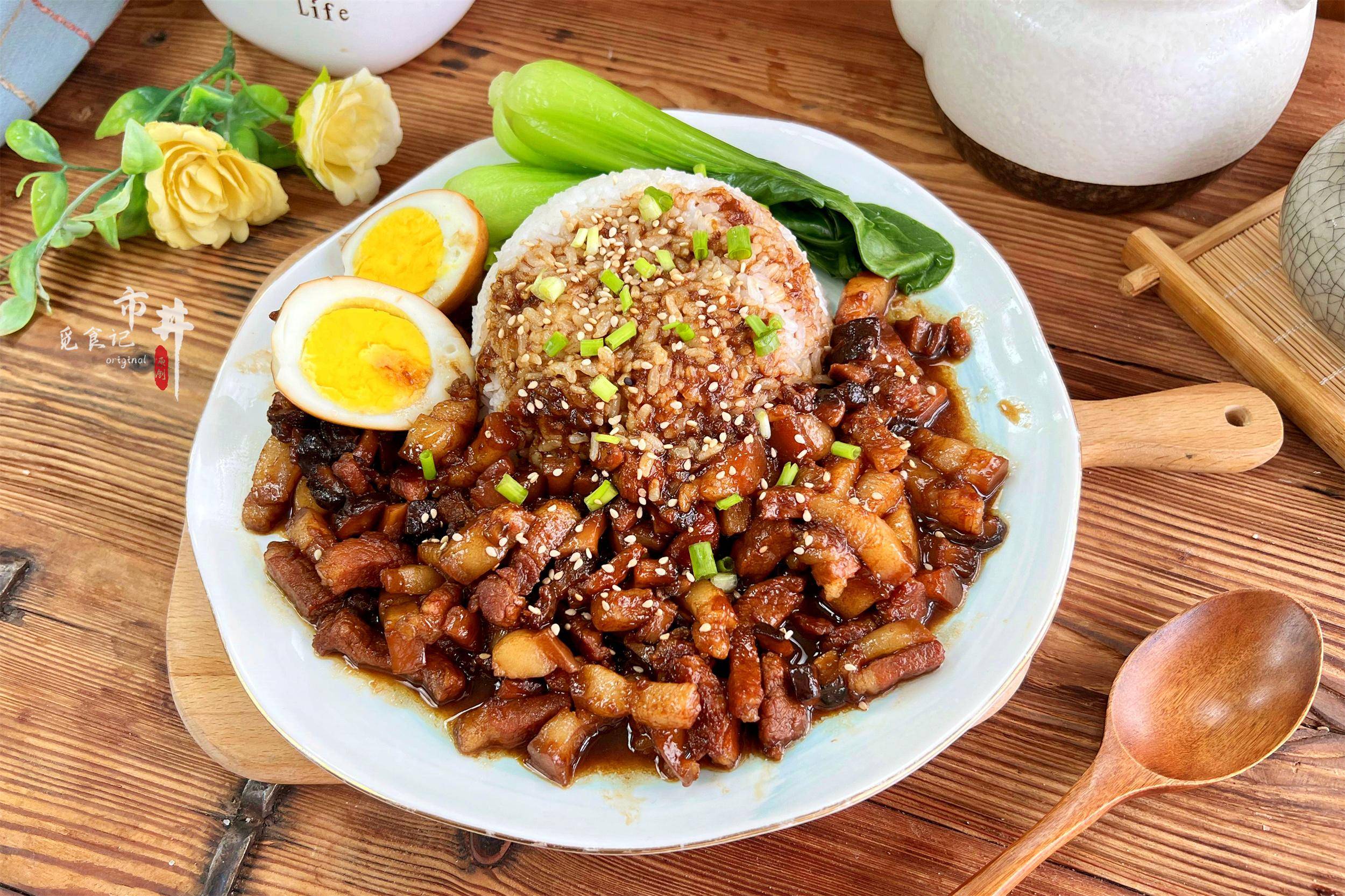 手把手教你做"卤肉饭",味道好的能开店,肥香不腻,解馋吃不烦_海米