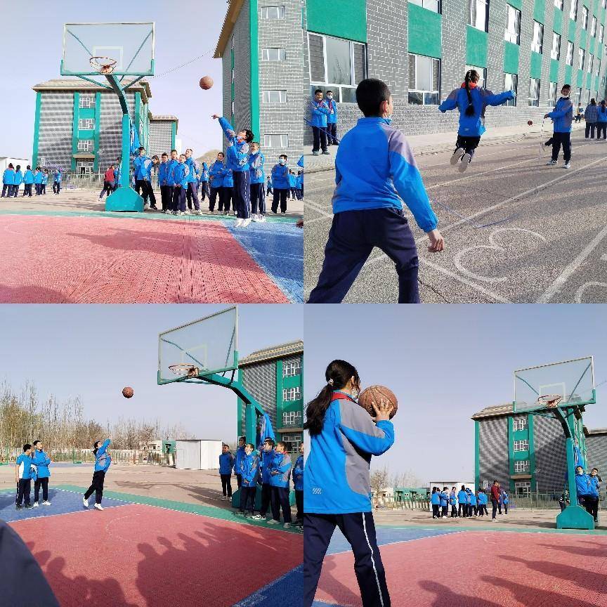 轮台县群巴克镇九年一贯制学校开展阳光体育比赛活动_生活_发展_投篮