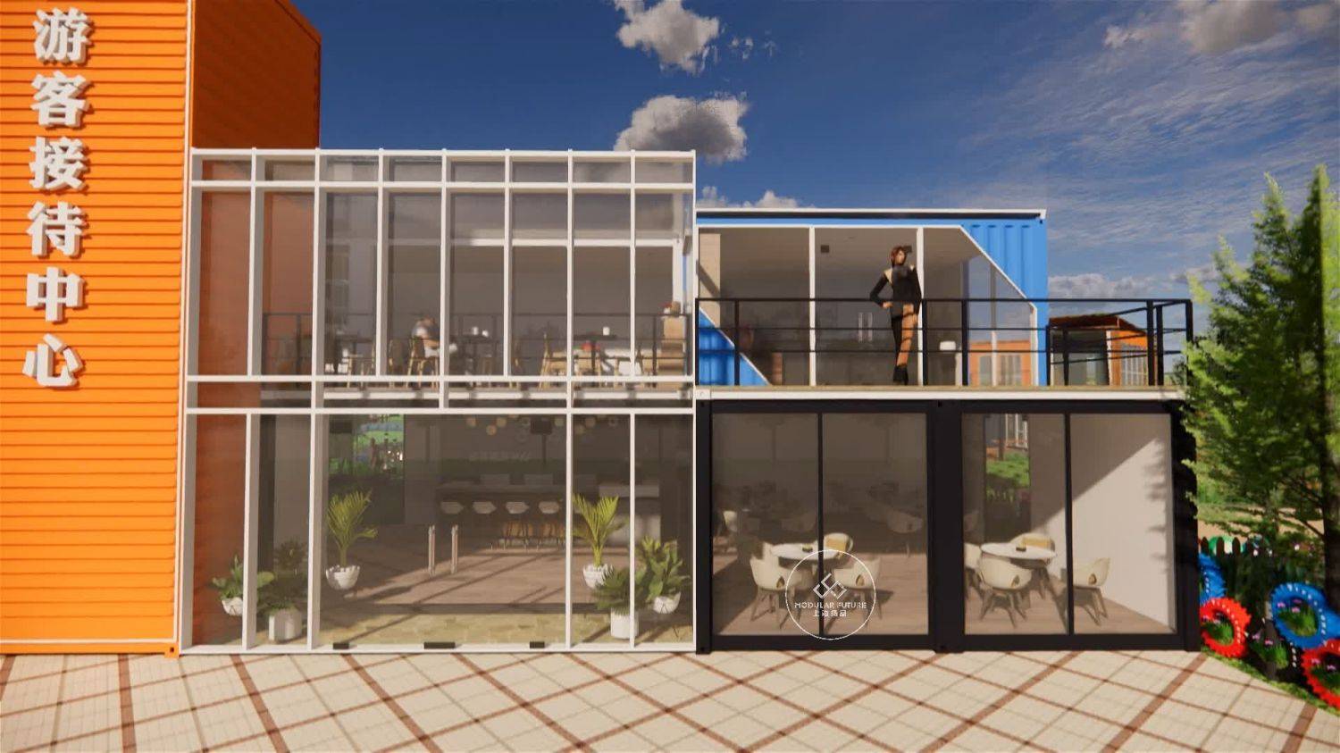 首先,集装箱接待中心的灵活性体现在其可以根据景区的需求和实际情况