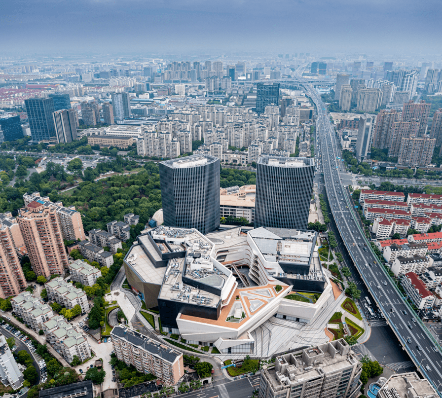 大宁实景图,图片来源网络约56万平大宁音乐广场,约25万平大宁国际商业