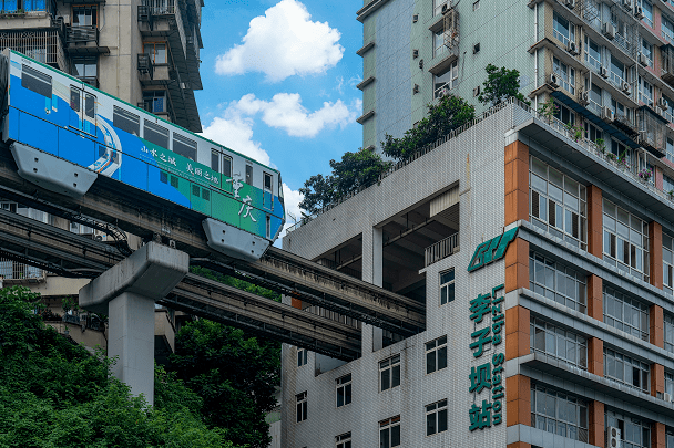 開往春天的地鐵,我在重慶等你~_城市_夜景_旅遊