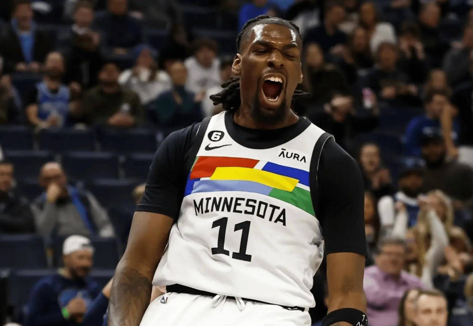 森林狼悍将,联盟最强替补中锋里德手腕骨折,将缺阵与湖人的比赛_特鲁