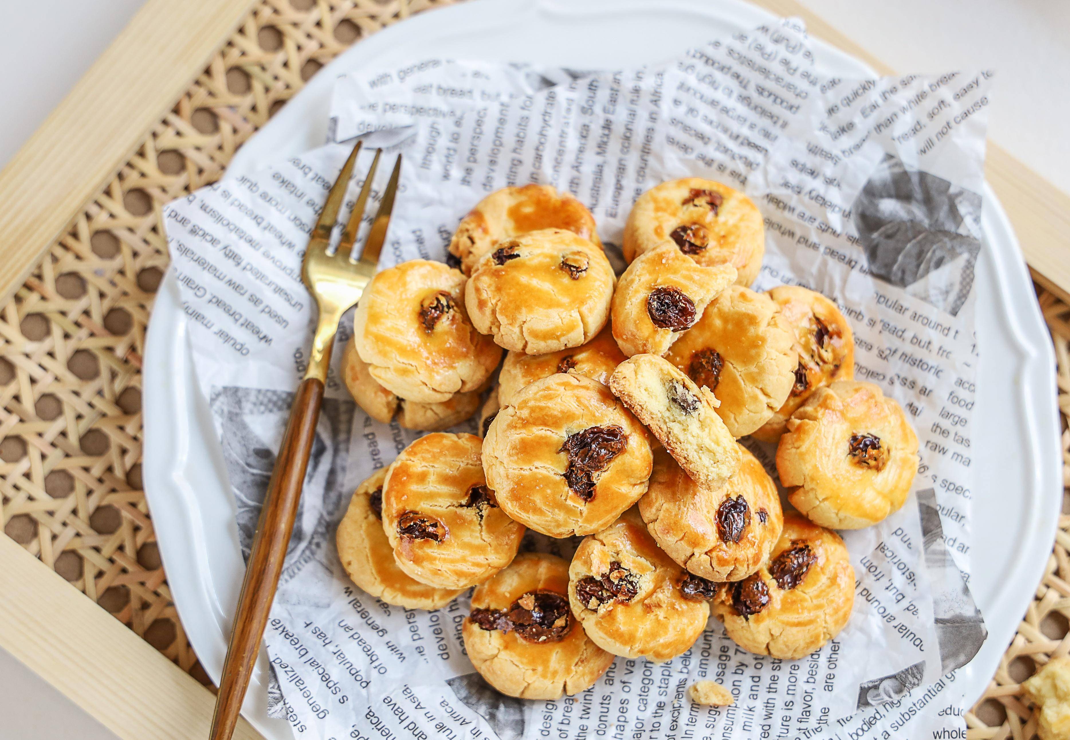 新入必做配方!无添加的提子奶酥,奶香浓郁,口感超酥脆