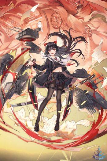 碧蓝航线:酒匂萌点: 黑白目,角,长发,胡须,文身,忍者金银兄弟是六道