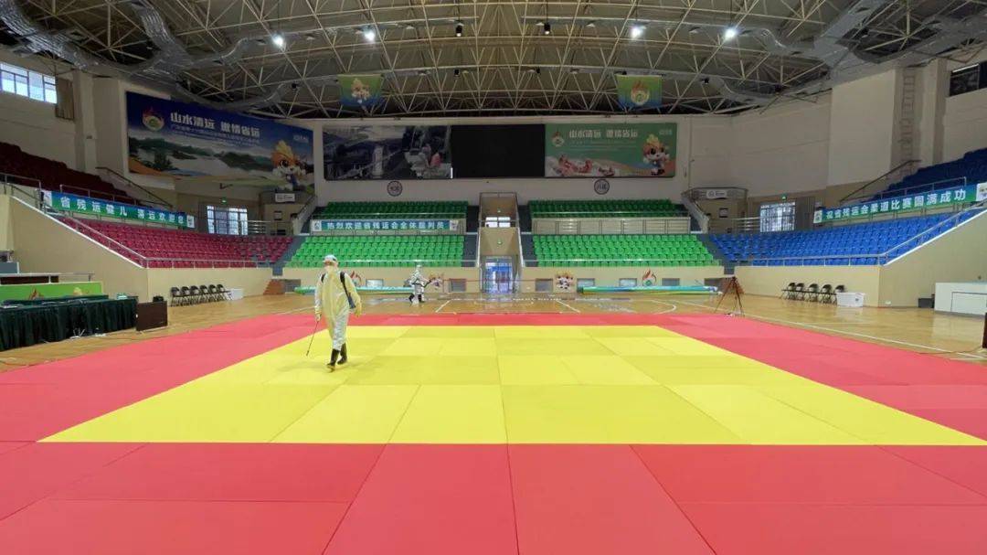 省残运会盲人柔道比赛在清新开赛!