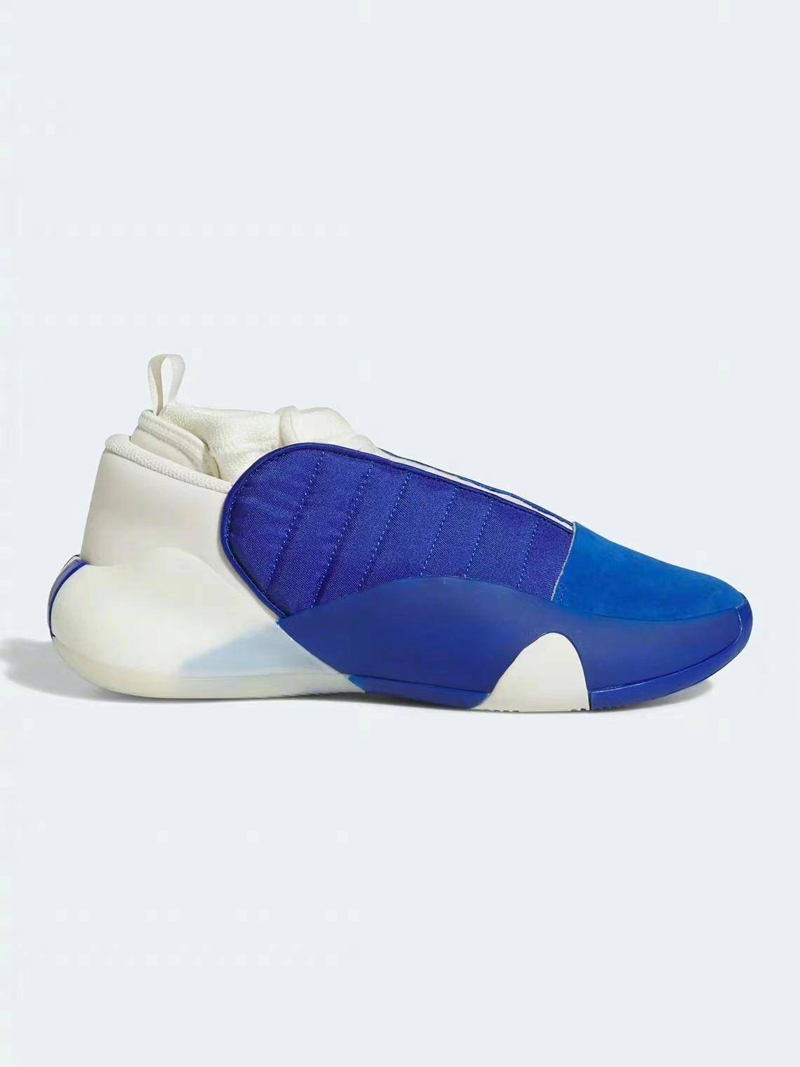 哈登7代签名球鞋"蓝白"配色来袭,最好看的配色_adidas_部位_harden