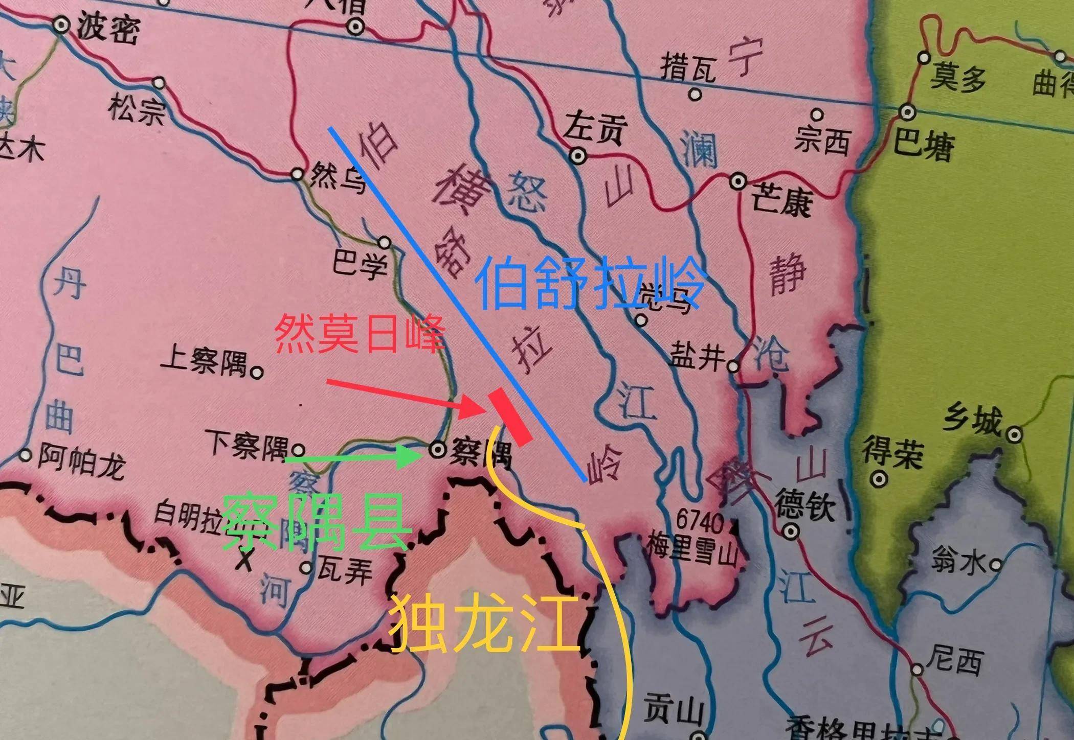 云南独龙江流域地图图片