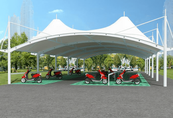 安装十堰电动车棚有哪些好处?_充电_保护_空间