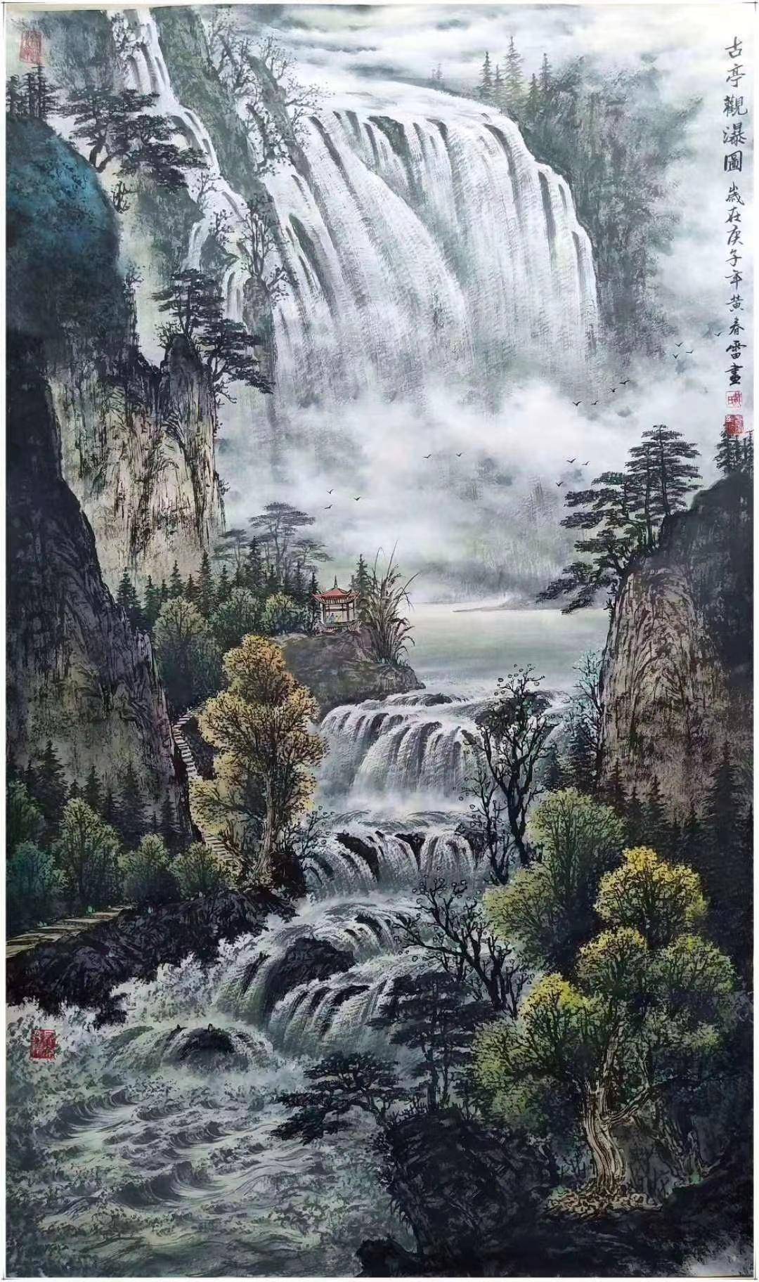 实力派山水画家黄春雷_中国_新疆_天山