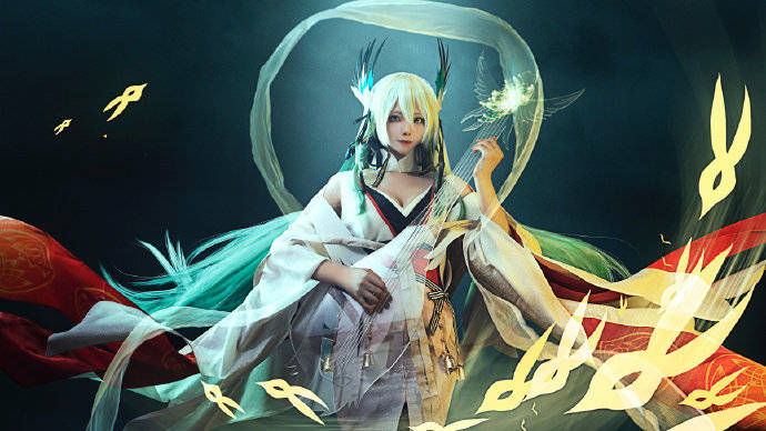 cos:陰陽師緊那羅cosplay正片12p-hazelnut_榛子_伊喵_白嫖_部落