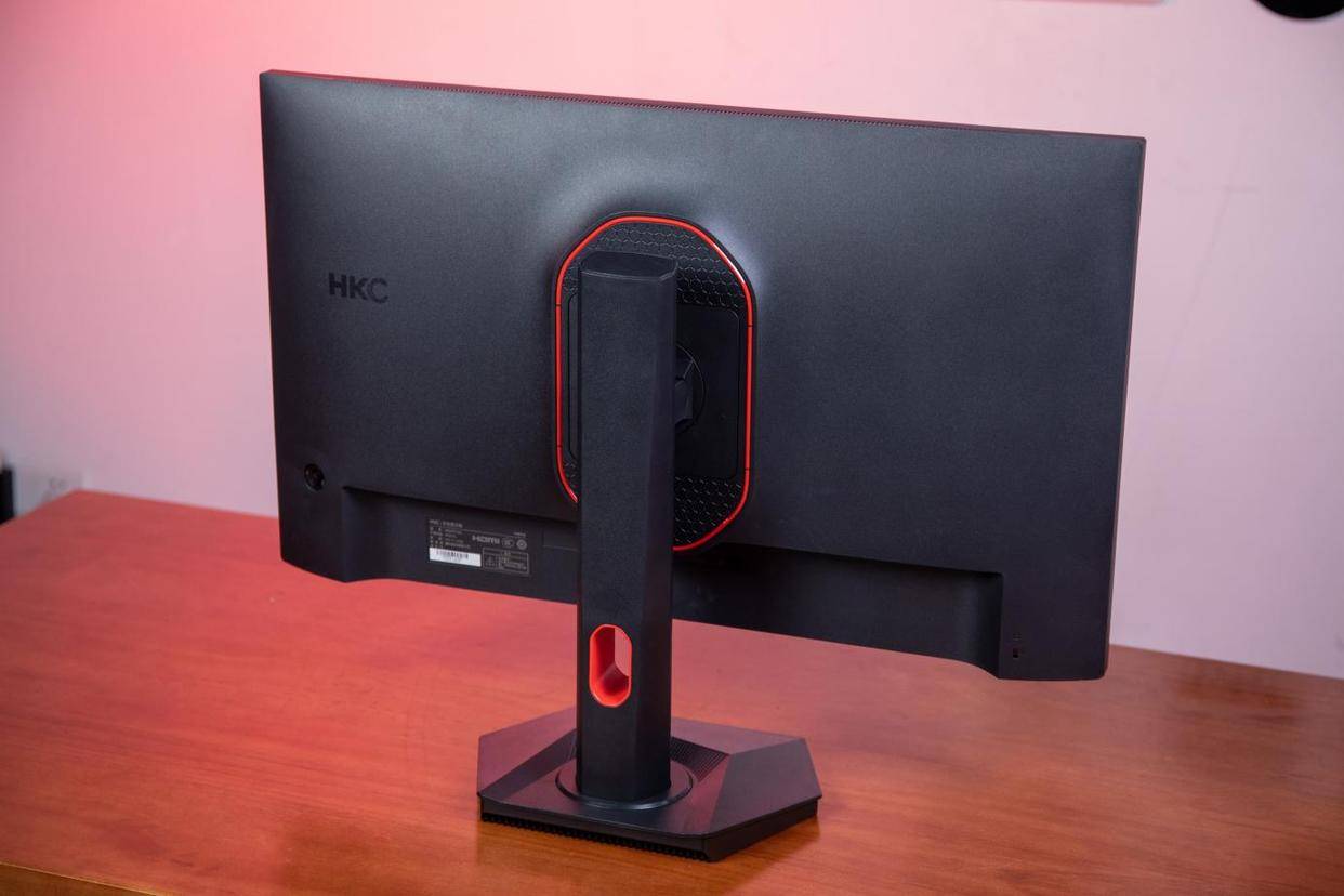 电竞显示器就色彩差?hkc mg27q摄影师用也很合适_屏幕_设计_底座