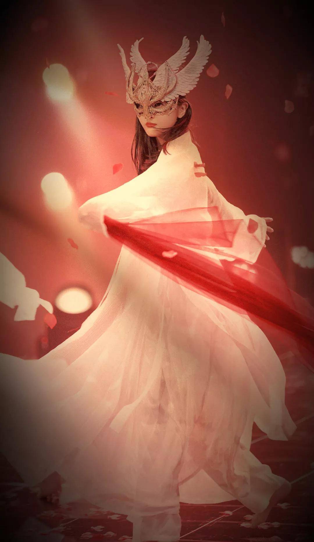 一身白衣的吴宣仪实在是太美了裙裾飞扬如梦似幻