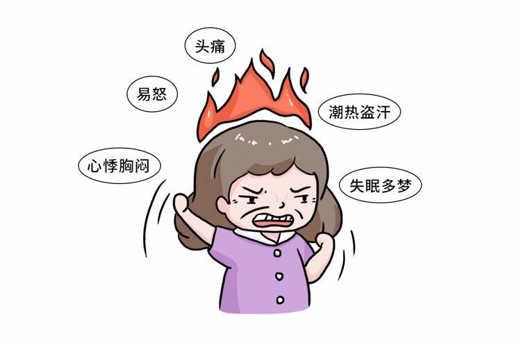 更年期妇女漫画图片