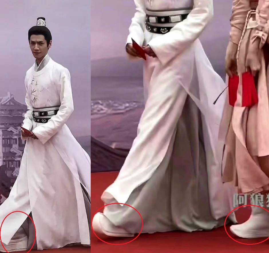 罗云熙,宋轶古装新戏《颜心记》造型曝光,他脚下这双厚底鞋抢镜_身高