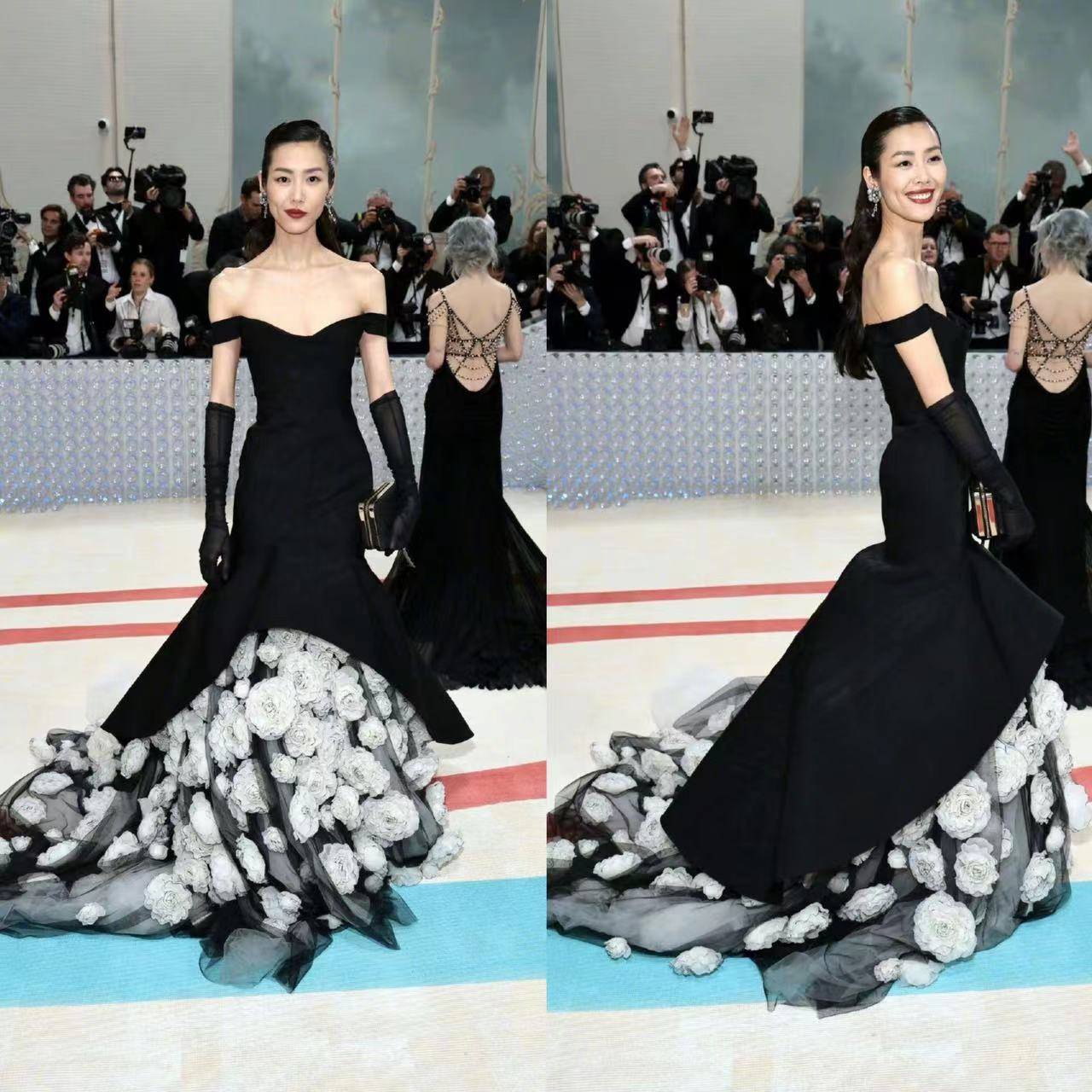 2023年Met Gala红毯，亚裔明星斗艳，卡戴珊姐妹身高差吸睛_搜狐网, image size:1280x1280