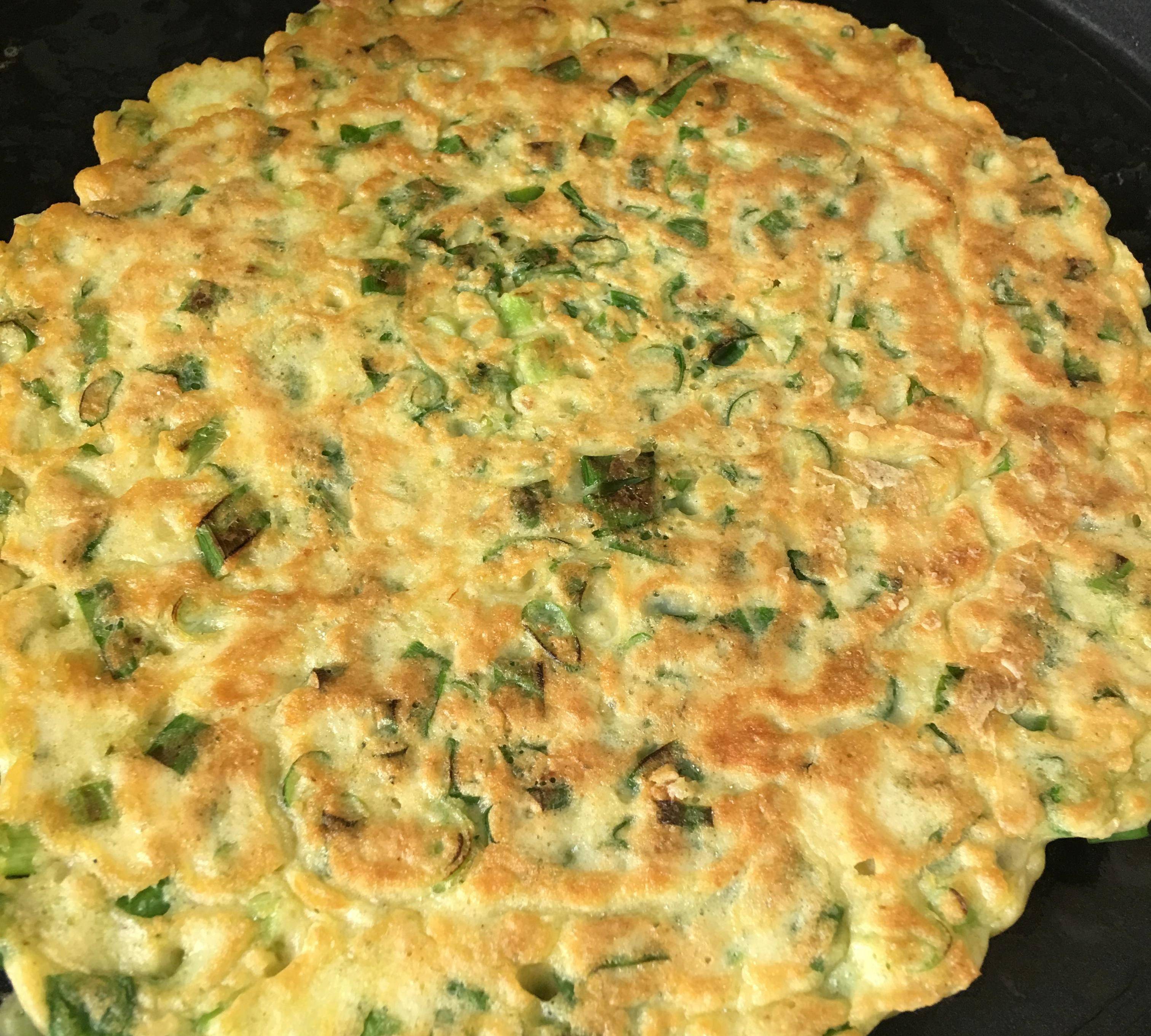 最简单的葱花鸡蛋饼,只要3步,不到10分钟早餐就能做好_面糊_材料_什么