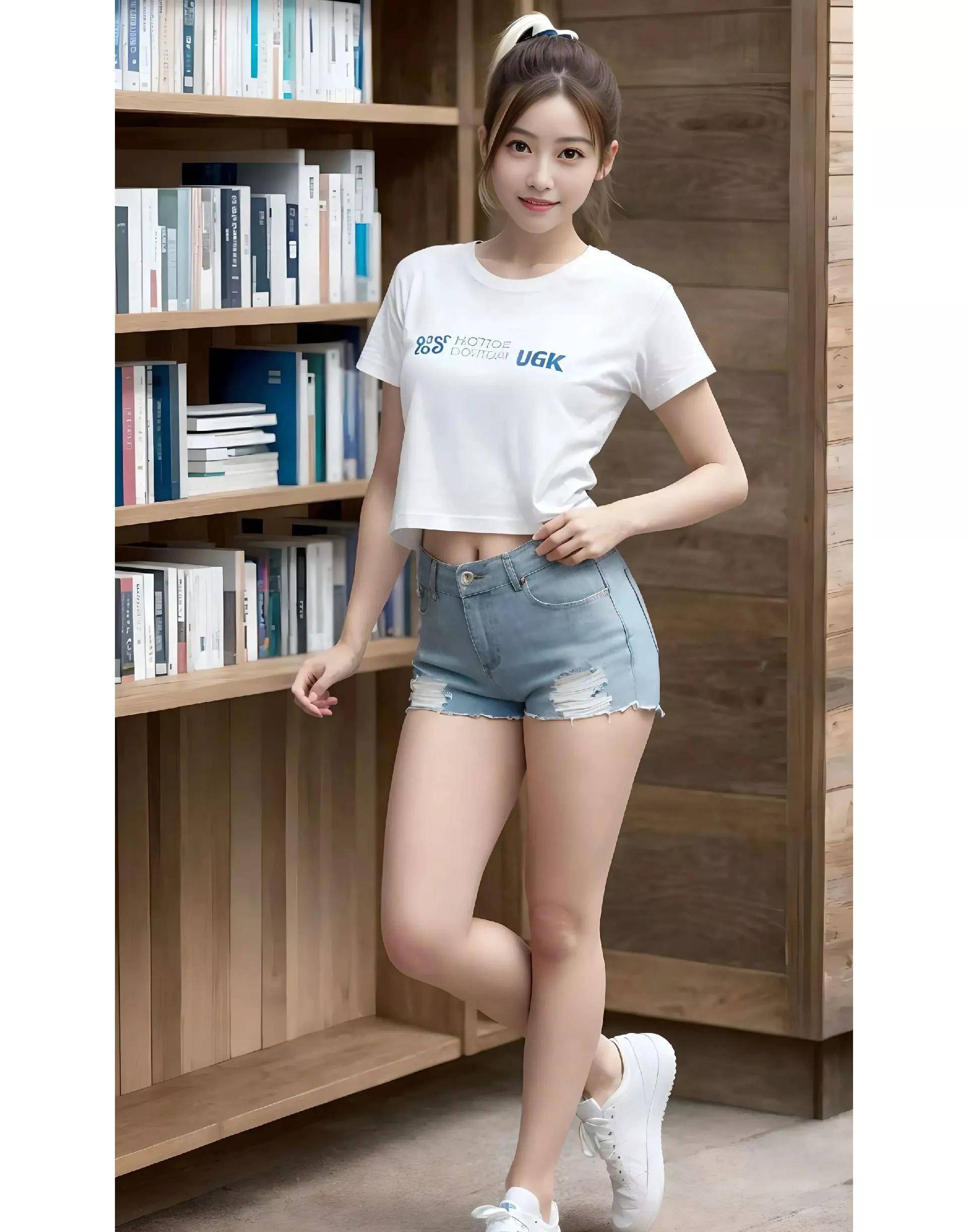 ai美女|小个子女生也有属于自己的风格_裤子_优势_技巧