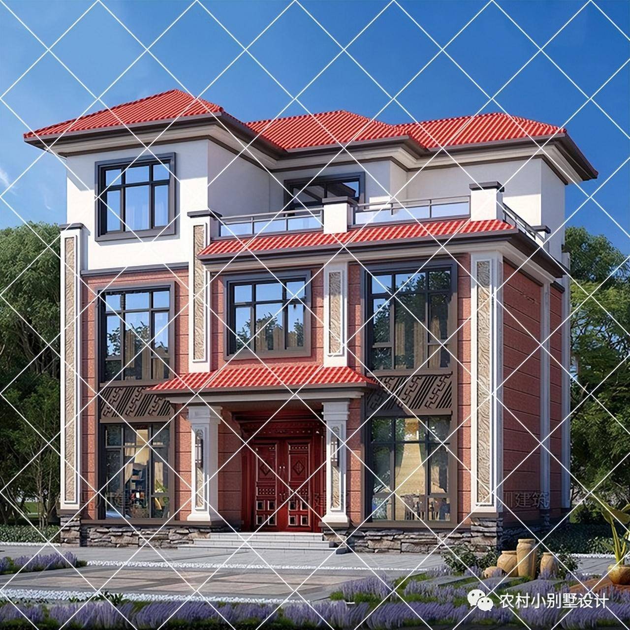 15套12x11米三层别墅设计图纸,几十万也能建出百万的气势别墅_生活